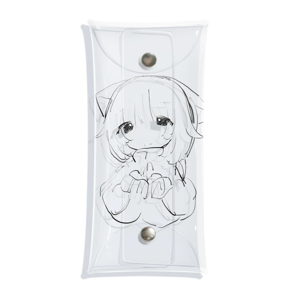 ゆーきんの絵ぐっずのmho魯 Clear Multipurpose Case