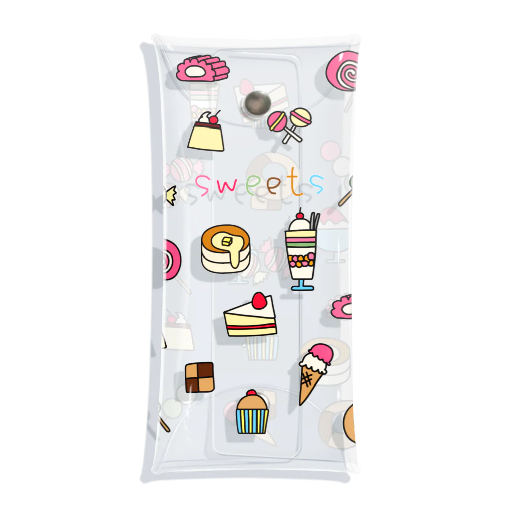 麦畑のお菓子イラストsweets Clear Multipurpose Case