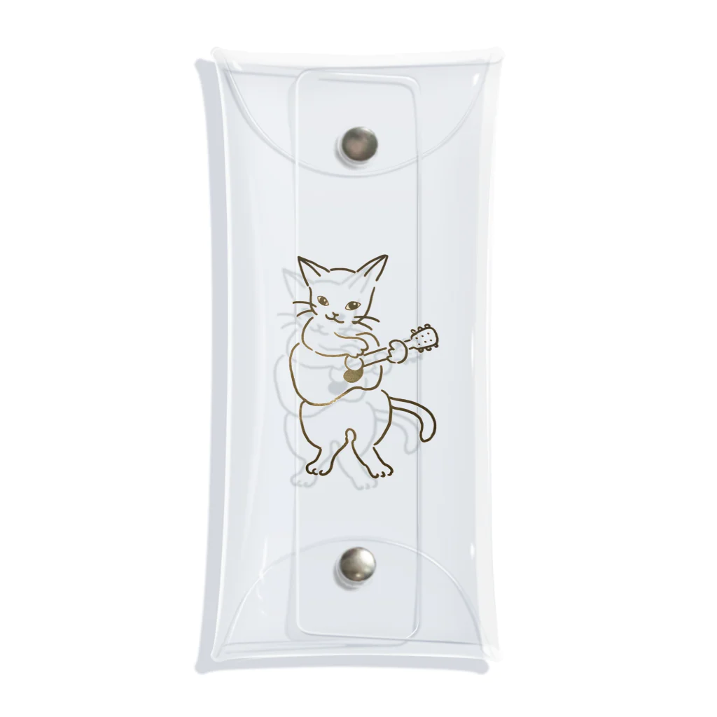 とげとげはっぱのギター弾く猫　1 Clear Multipurpose Case