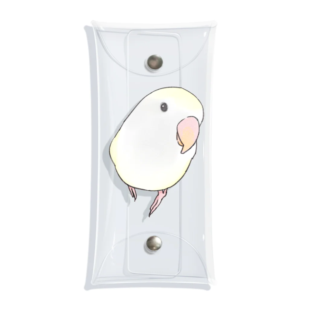 まめるりはことりのコザクラインコ　バイオレットパイドちゃん【まめるりはことり】 Clear Multipurpose Case