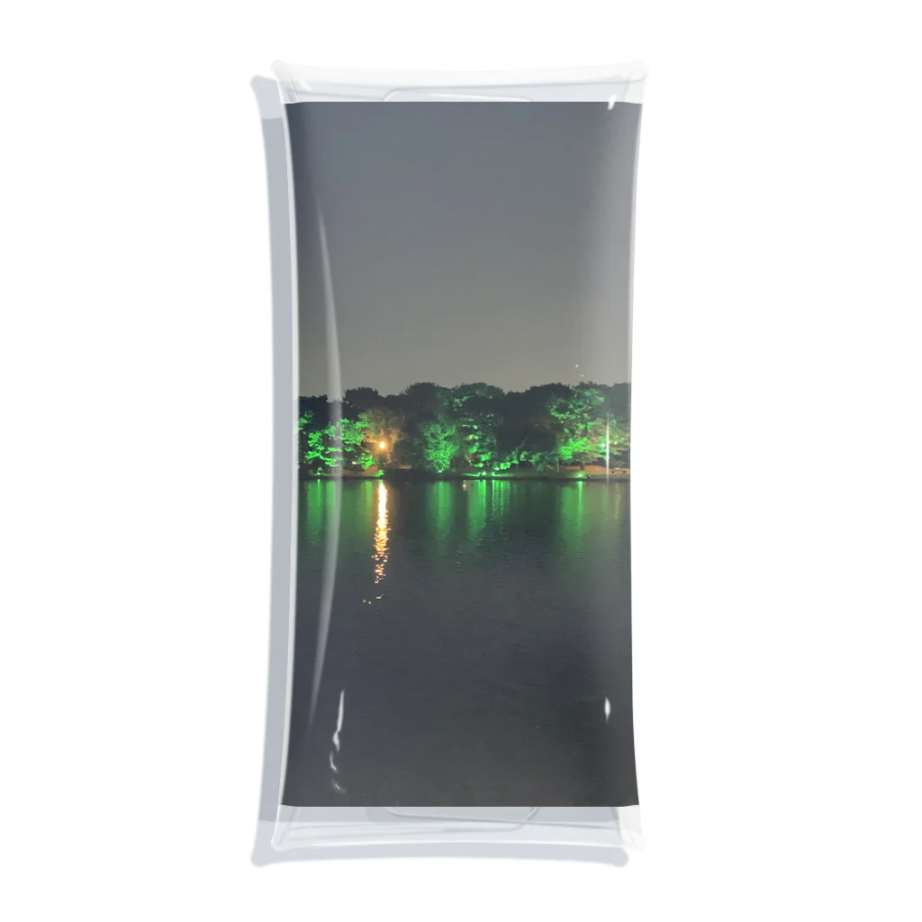 regalo-fukuokaの福岡大濠公園ライトアップ Clear Multipurpose Case