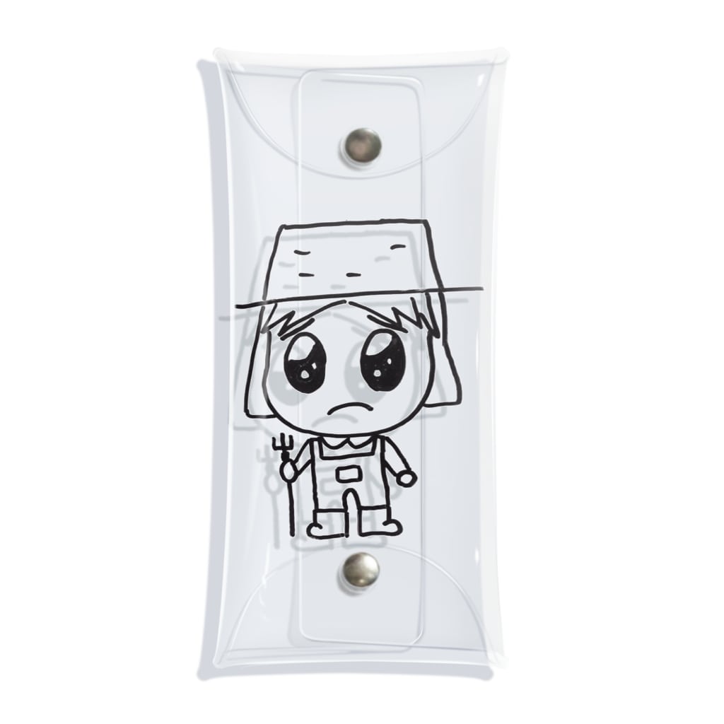 催眠術師じゅんいちのぴえん・ミスターファーム Clear Multipurpose Case
