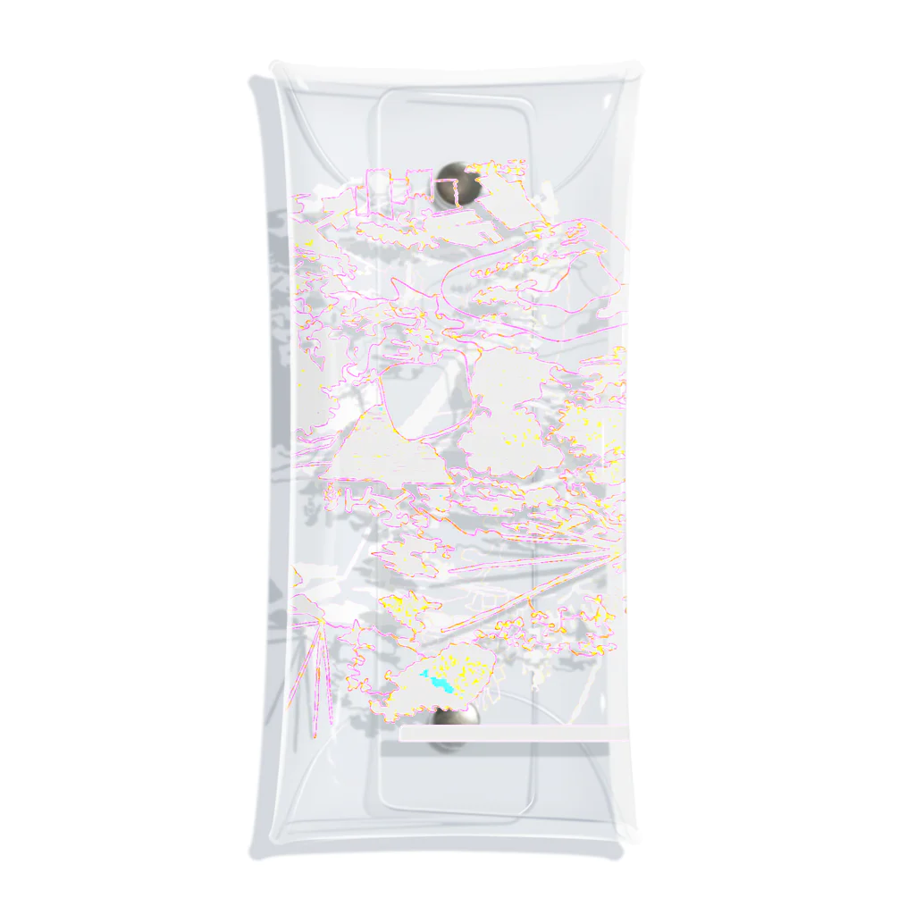 The small sea of websiteSのwhite flowers Clear Multipurpose Case