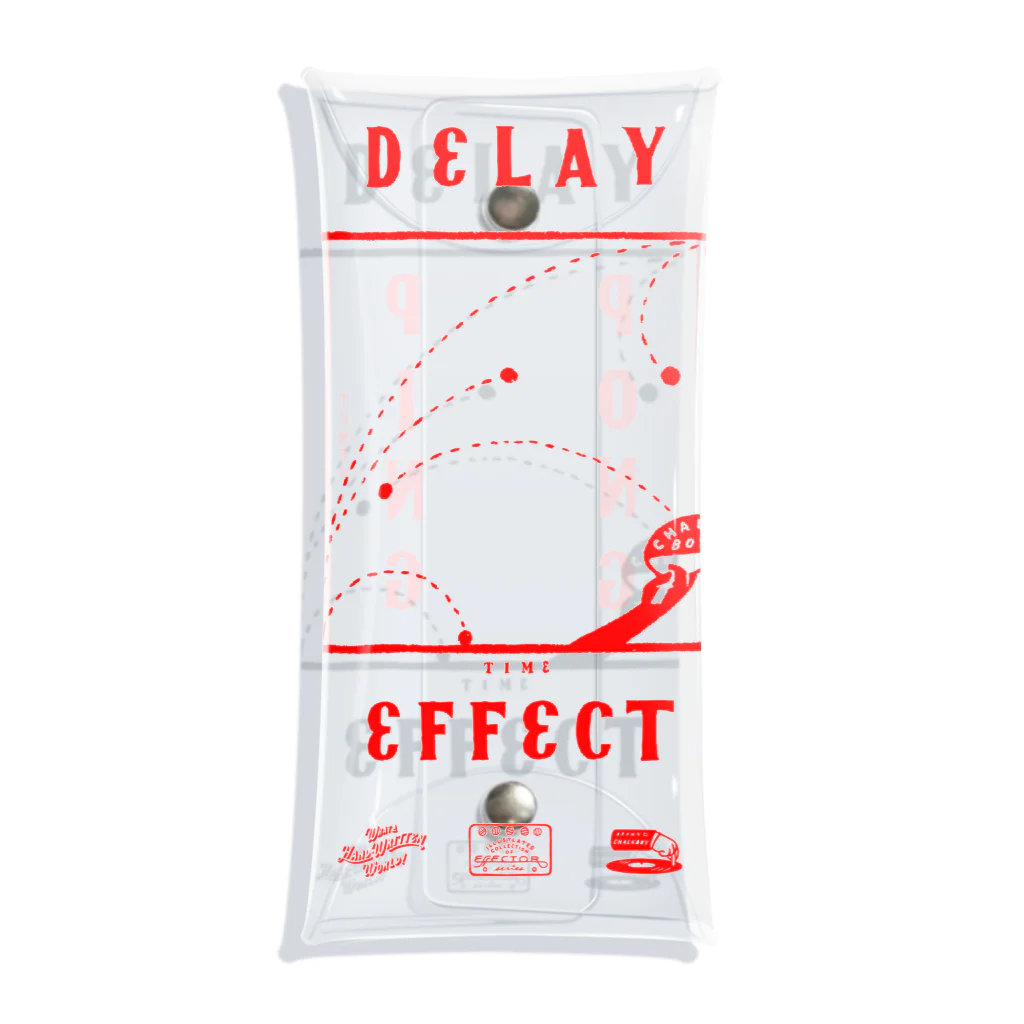 astrollage zakka official storeのDELAY EFFECT RED クリアマルチケース