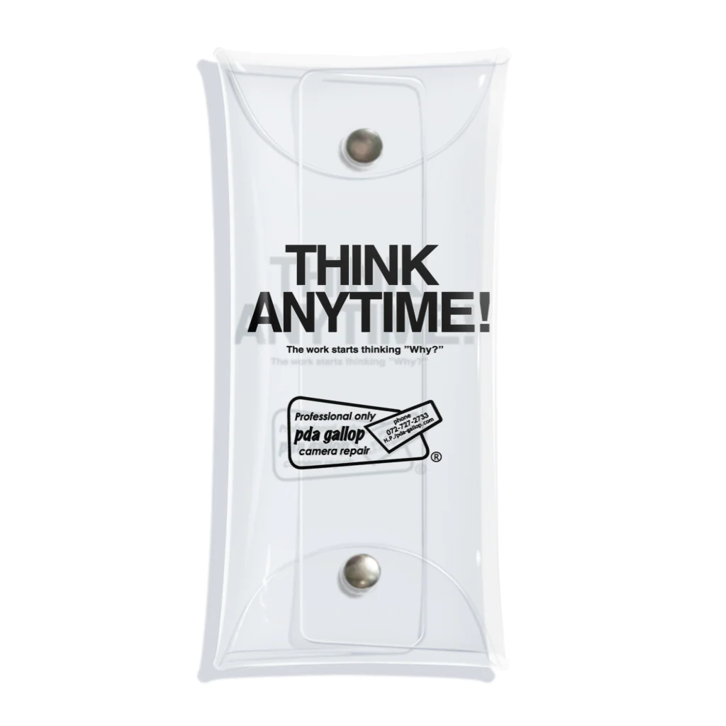 pda gallop official goodsのTHINK ANY TIME! GOODS Clear Multipurpose Case