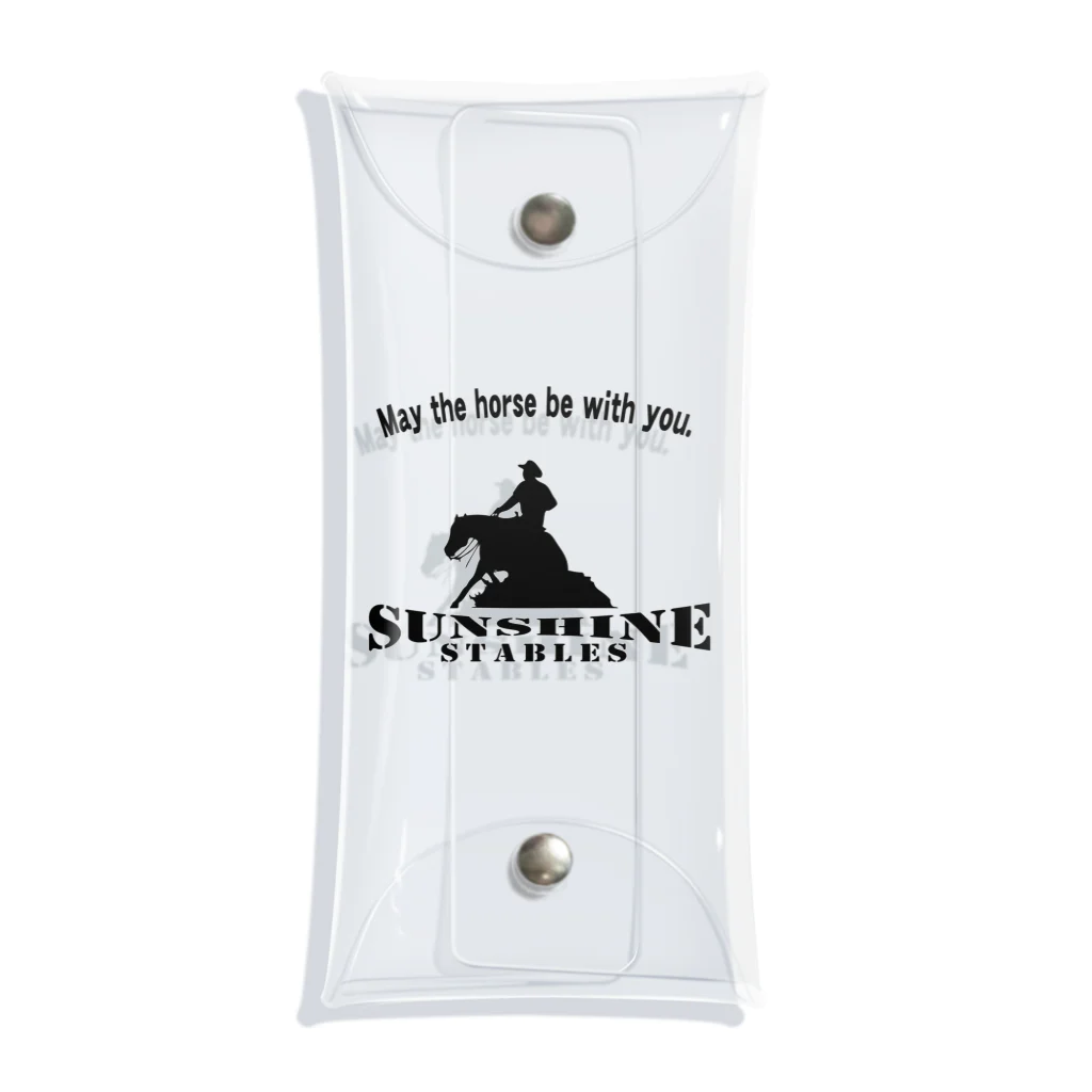 au♡lio アウリオのサンシャインステーブルス May the horse be with you. (ブラック） Clear Multipurpose Case