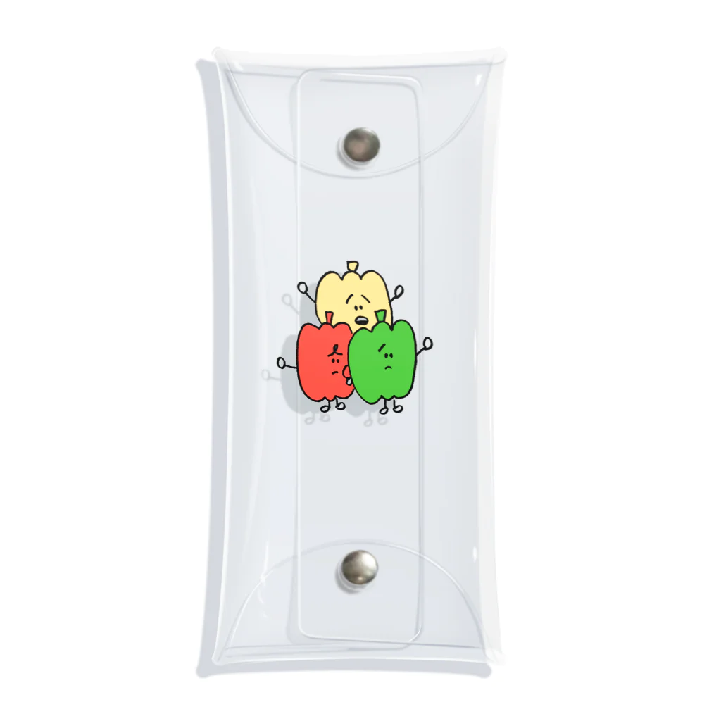 すちんのピーマンくんとパプリカくん Clear Multipurpose Case