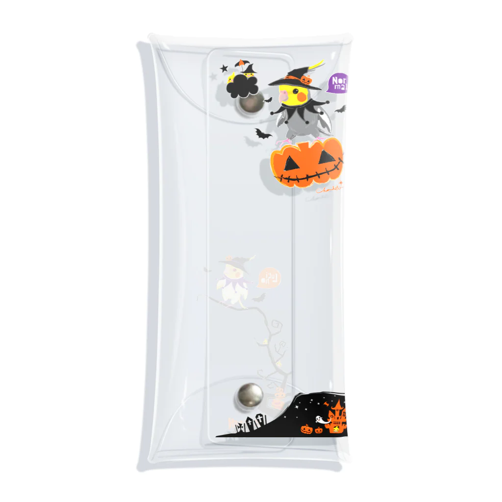 LittleLoroのFlying Pumpkin オカメインコのハロウィン 大きめワンポイント系 0461 Clear Multipurpose Case