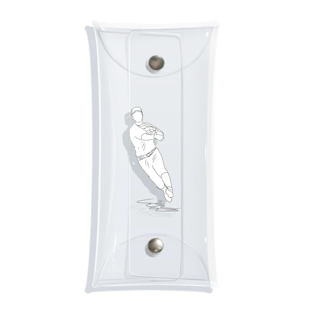 hukoのBaseball player〜スローイング〜 Clear Multipurpose Case