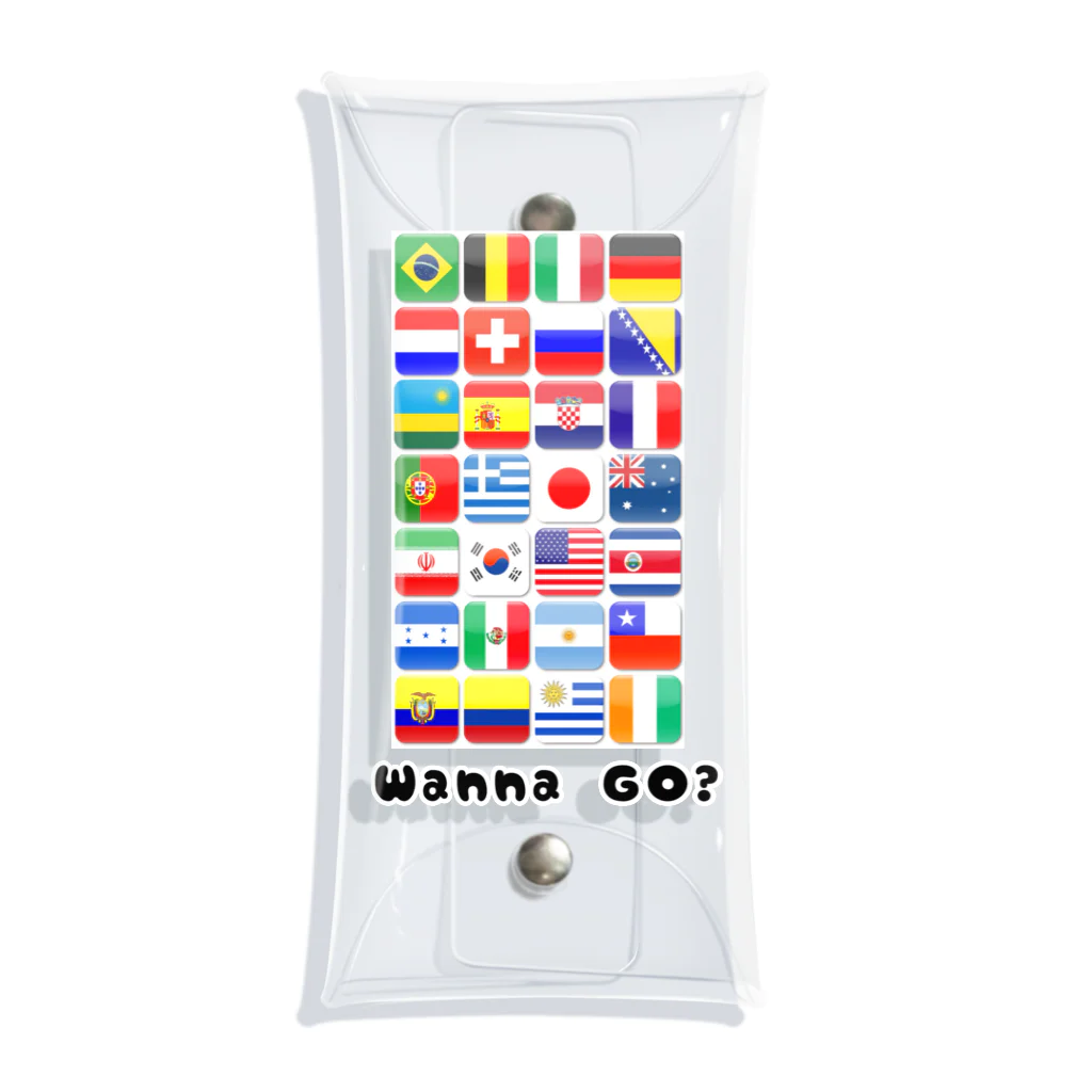 FLEX INTERNATIONALの「Wanna Go？」 Clear Multipurpose Case