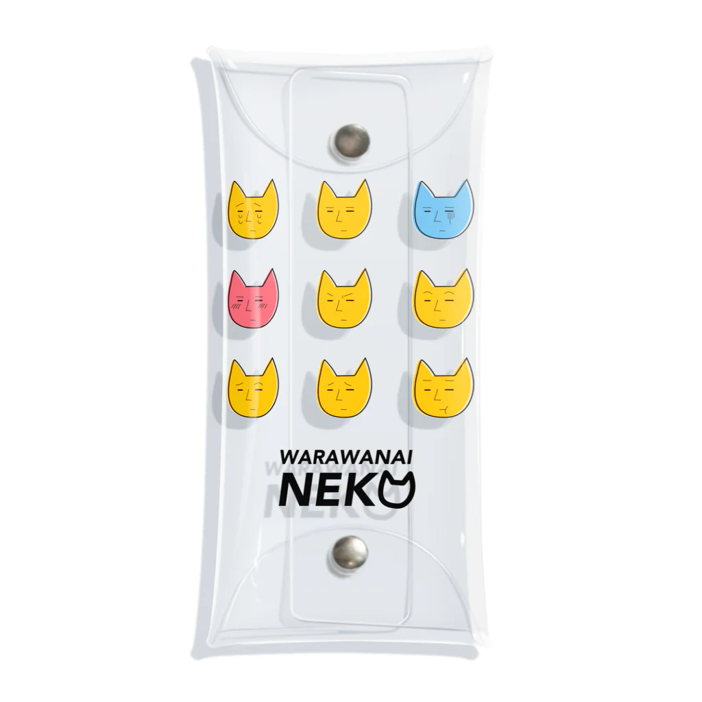 MIXERのWARAWANAI NEKO Clear Multipurpose Case