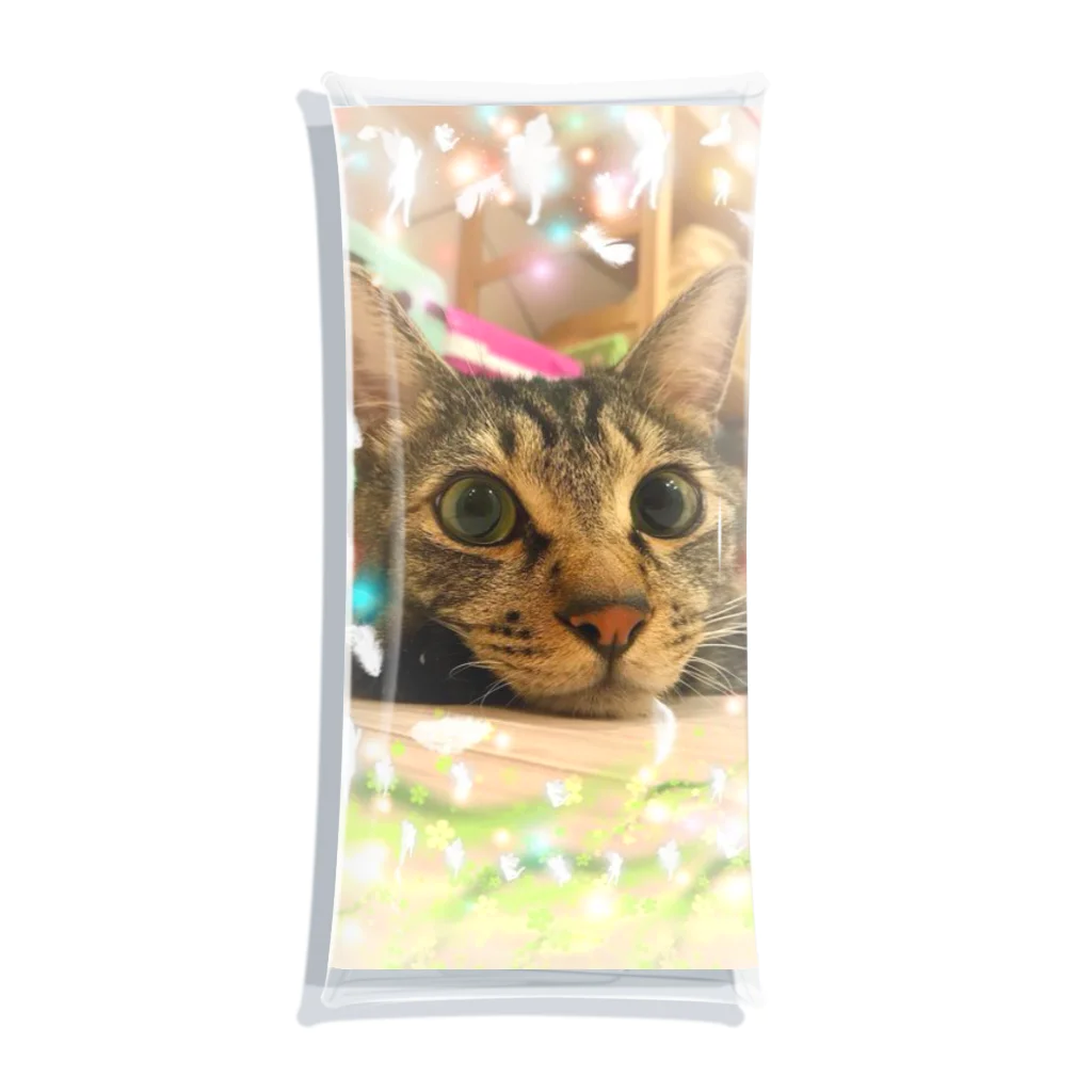 猫しゃちょうのキジトラのトラオくんinゆぽんた家 Clear Multipurpose Case