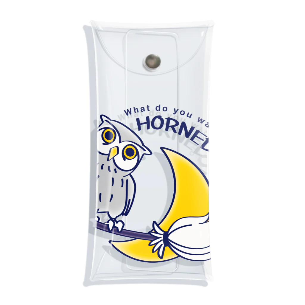 イラスト MONYAAT のCT71 夜の誘惑 HORNED OWL_A Clear Multipurpose Case