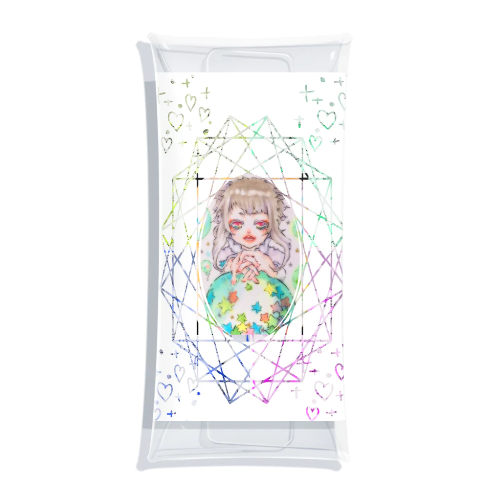 pontaro-の星集め Clear Multipurpose Case