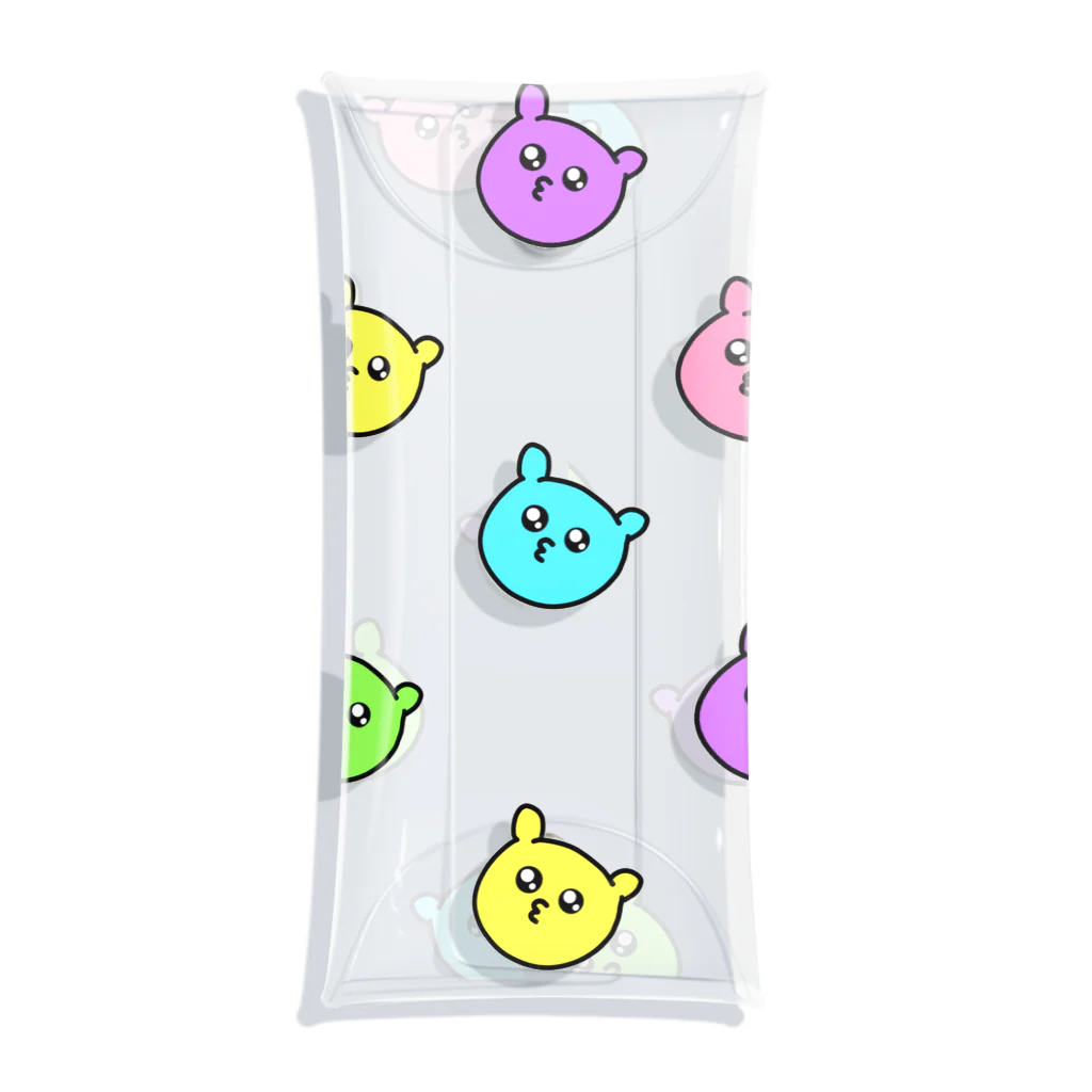 @ぽんずぽんずのコロコロどうぶつ Clear Multipurpose Case