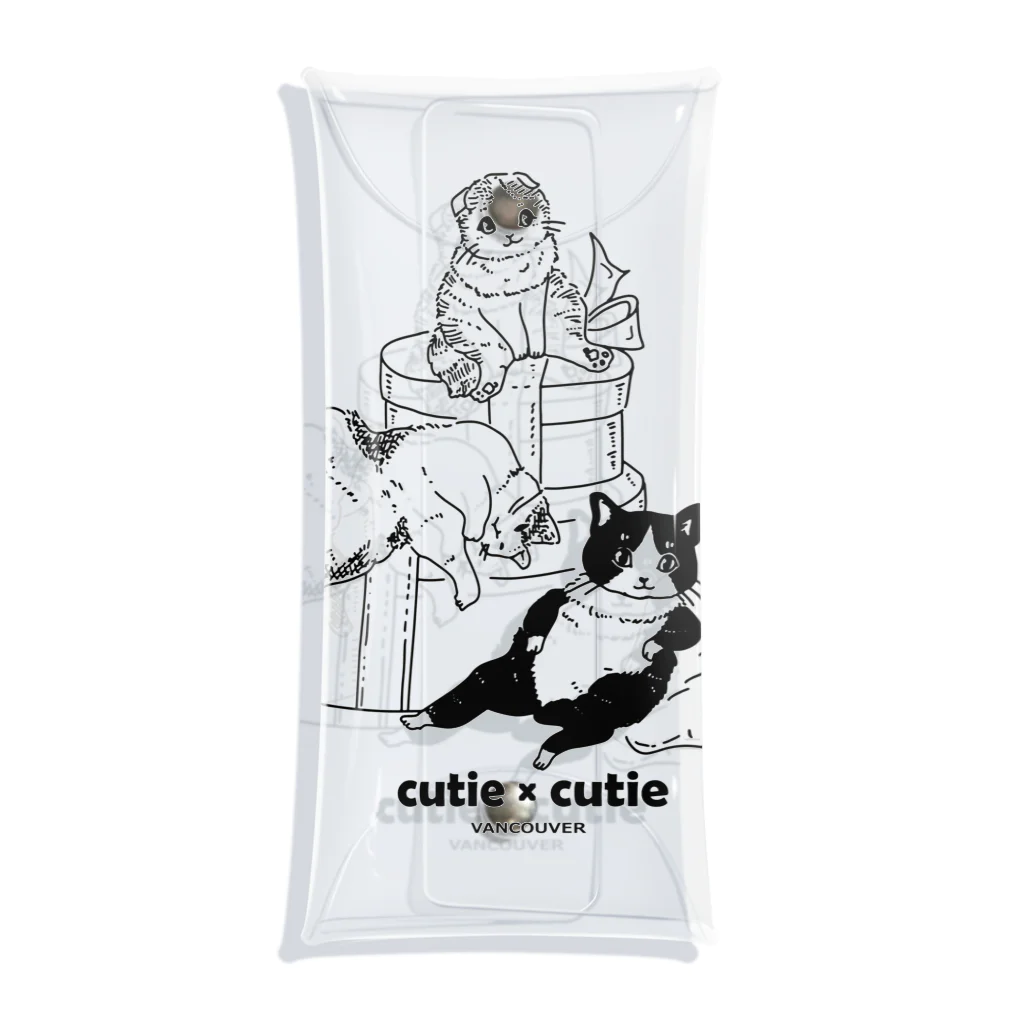 Cutie x Cutie Vancouverのバンクーバーの猫たち Clear Multipurpose Case