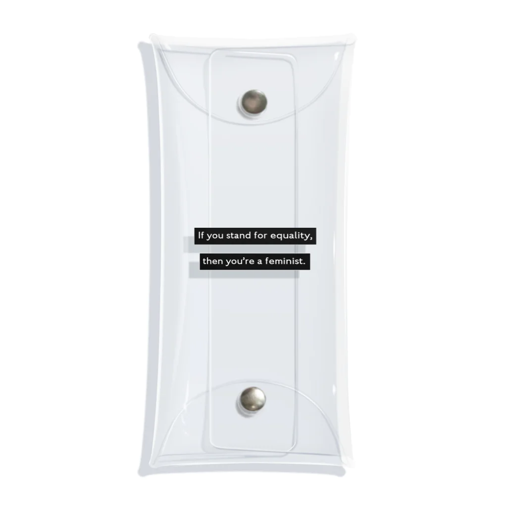 Manami Sasaki's shopのIf you stand for equality, then you're a feminist. Clear Multipurpose Case