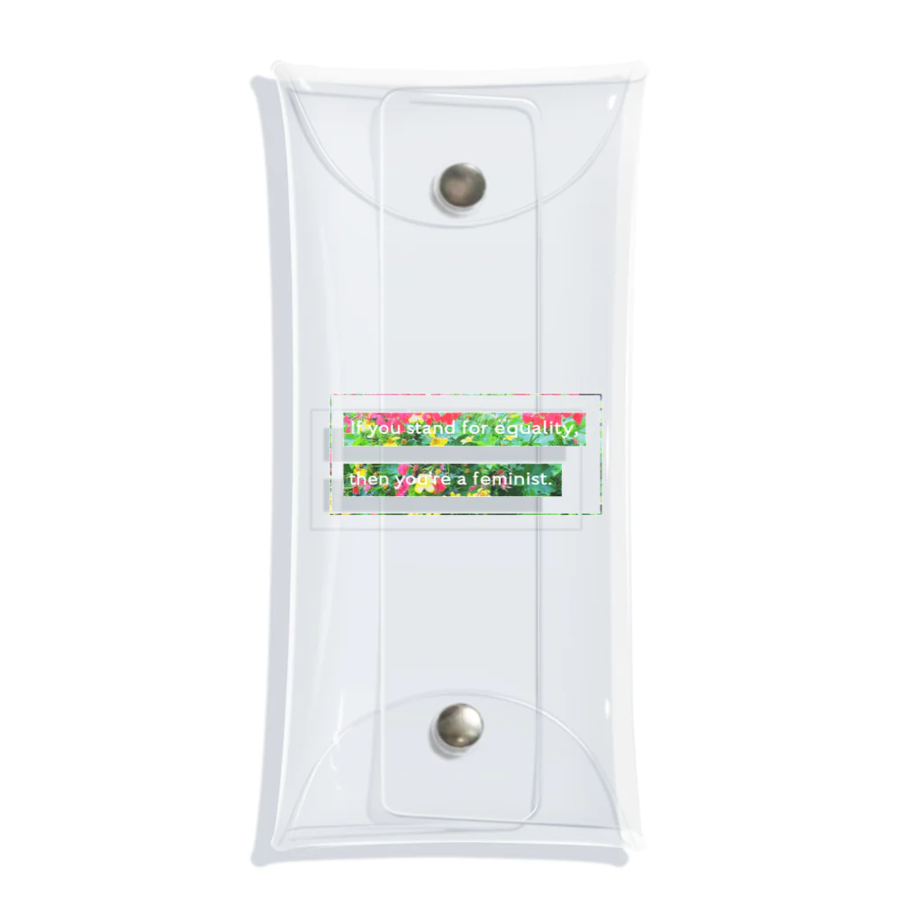 Manami Sasaki's shopのIf you stand for equality, then you're a feminist. Clear Multipurpose Case