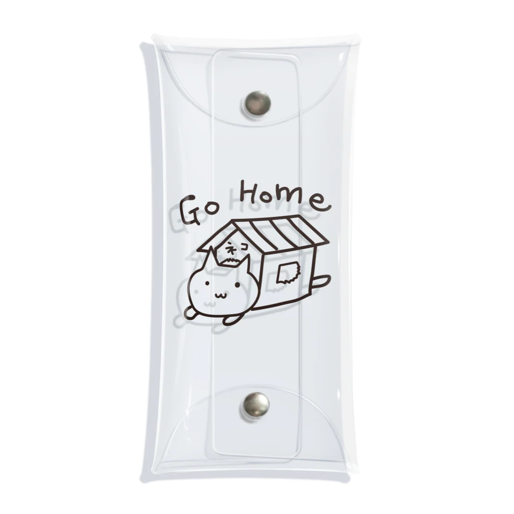 かぶとらのゆるいねこ　「go gome」 Clear Multipurpose Case