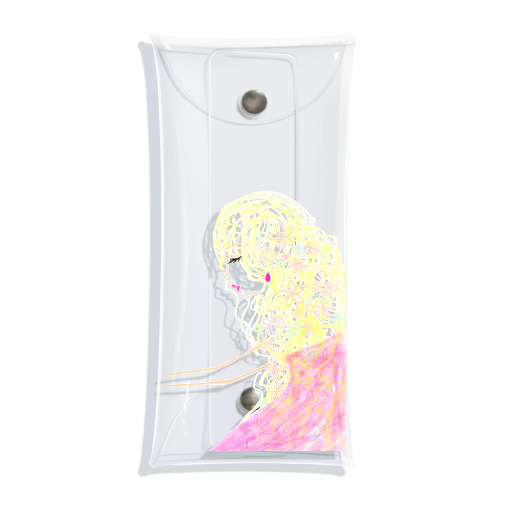 honey bunnyの髪に花をつけた女の子 Clear Multipurpose Case