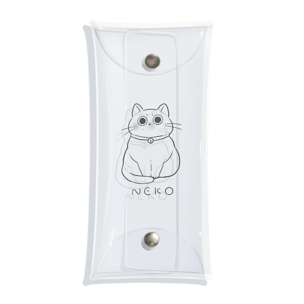 にゃんこ中将のにゃんこ大佐グッズ Clear Multipurpose Case