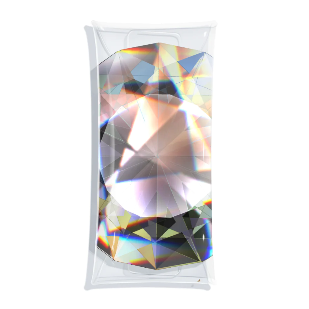 R☆worldのリアル宝石 Clear Multipurpose Case