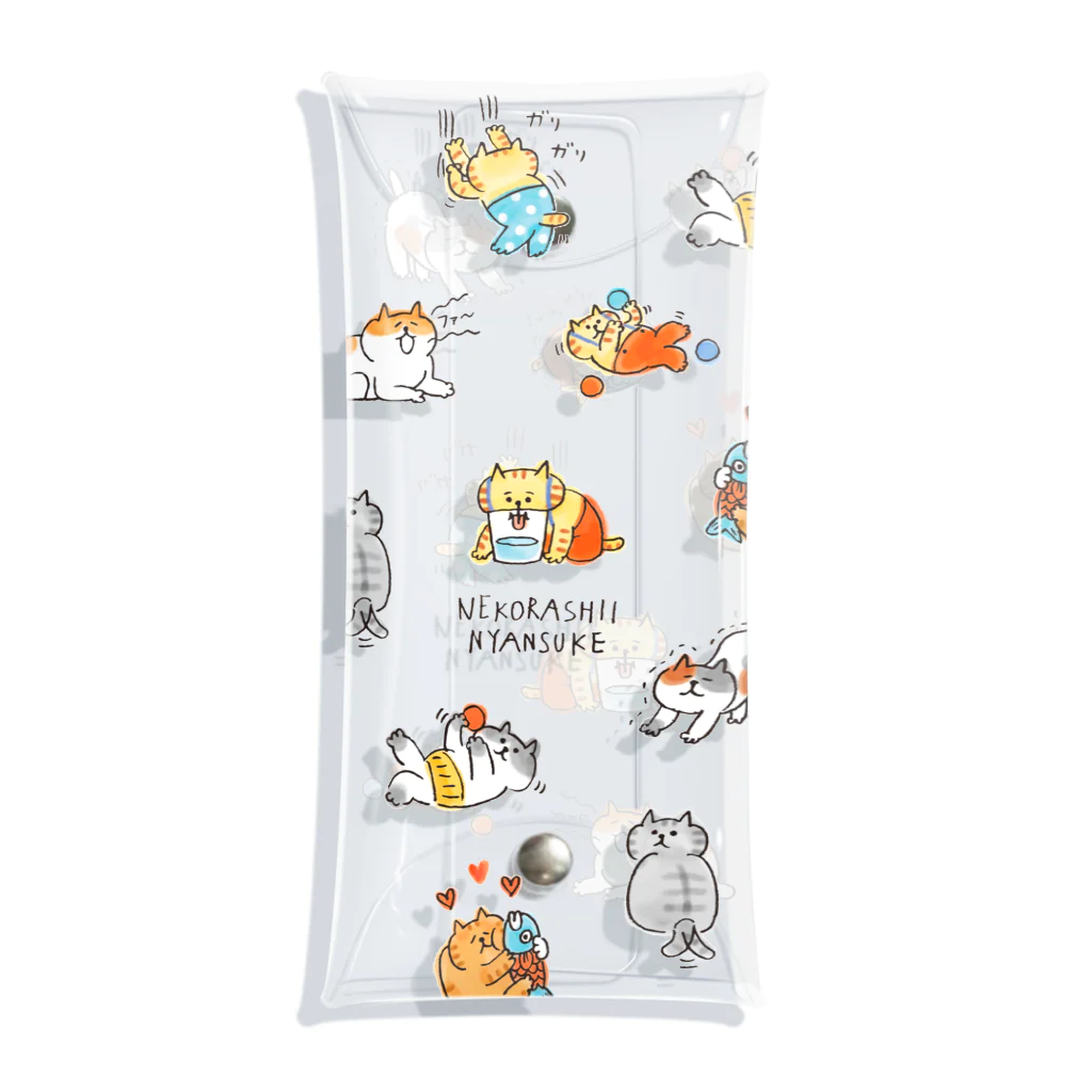 ごろごろにゃんすけのねこらしいにゃんすけ Clear Multipurpose Case