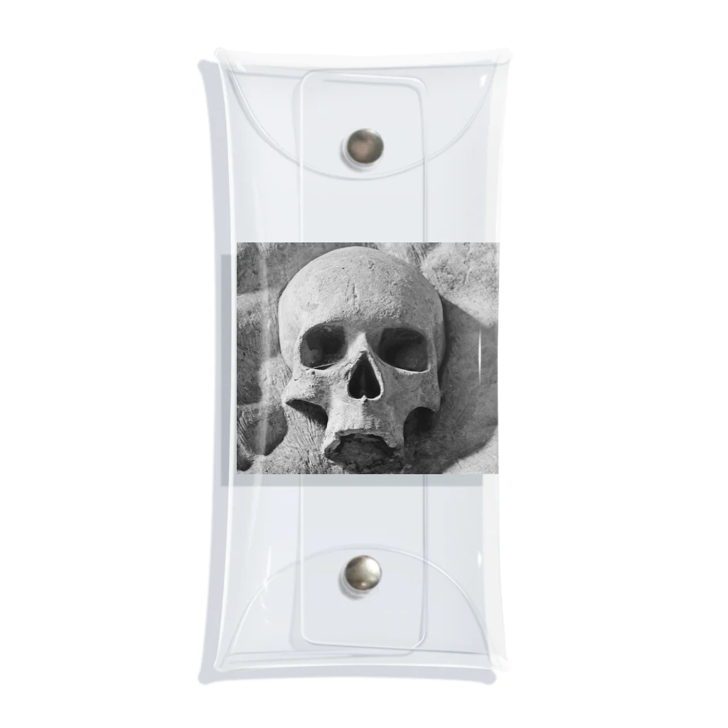 youhei-houjouのthe  skull Clear Multipurpose Case