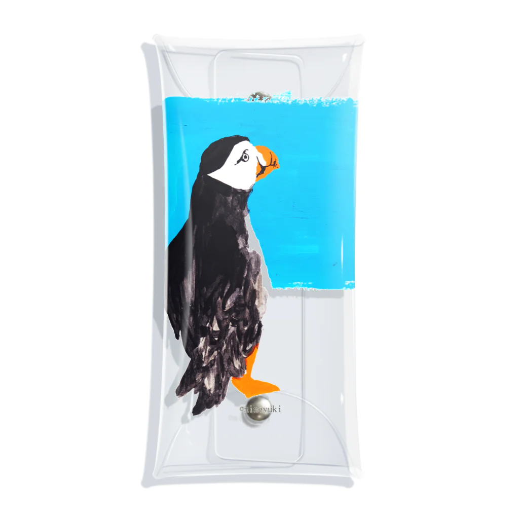 made blueのPuffin! Clear Multipurpose Case