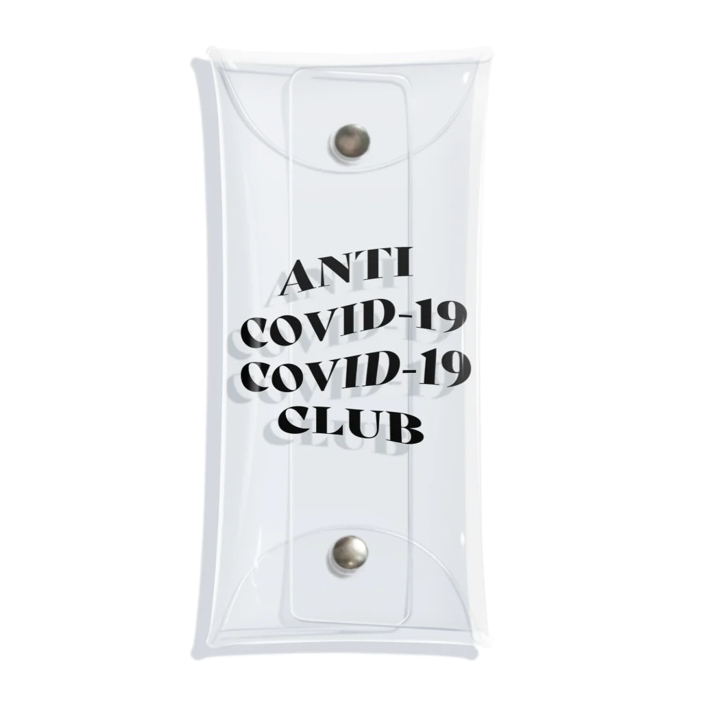 NUMBER-8のANTI COVID-19 CLUB(BLACK) クリアマルチケース