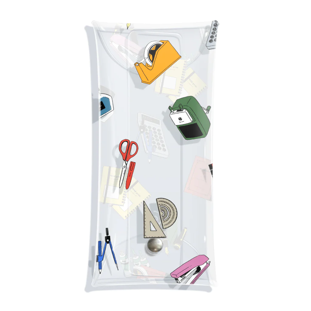 moneのたくさん文房具 Clear Multipurpose Case