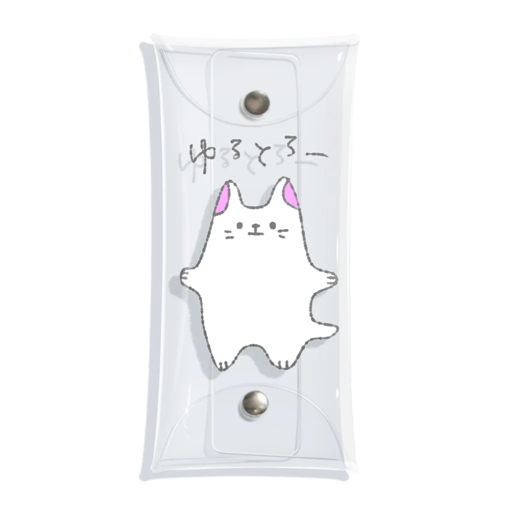 たかおかあいのゆるっとSHOPのゆるとろにゃんこ Clear Multipurpose Case