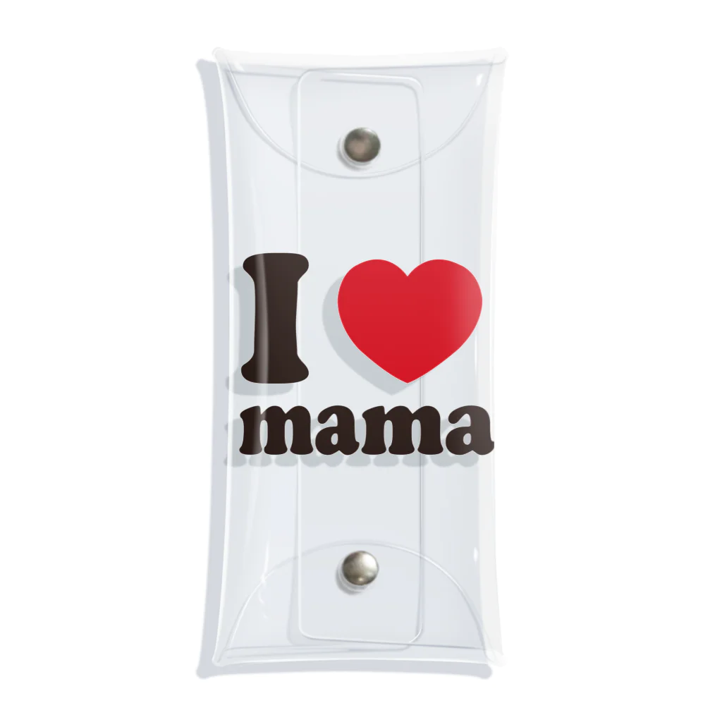 キッズモード某のI love mama クリアマルチケース