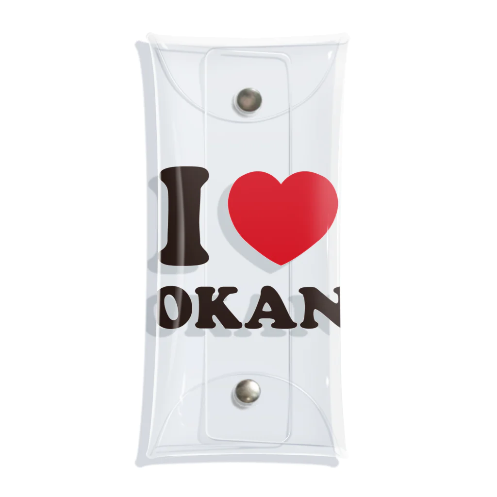 キッズモード某のI love okan クリアマルチケース