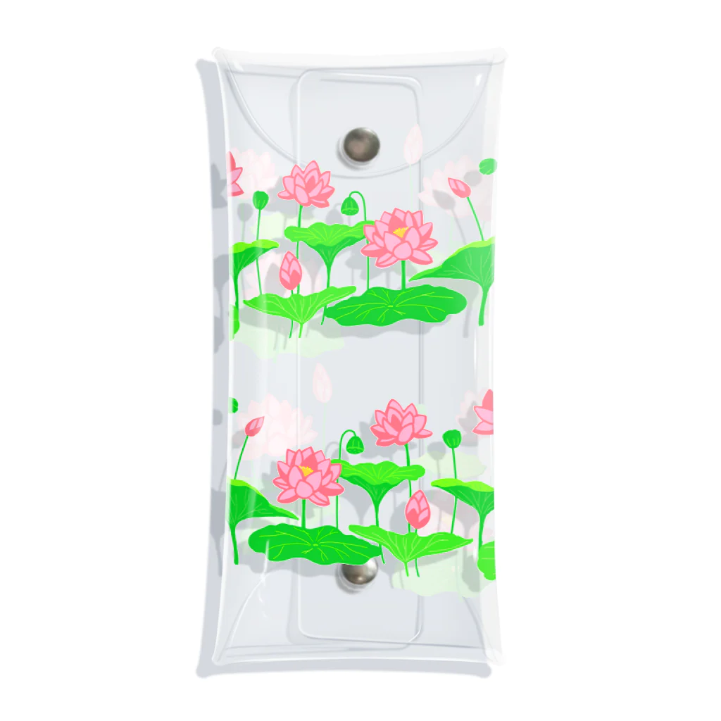 yumyamのここが蓮池になるイラスト(大きい柄) Clear Multipurpose Case