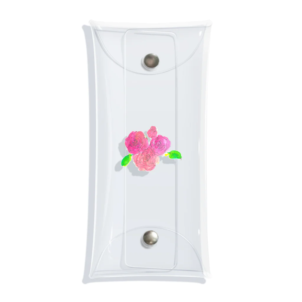 gama da gamaの薔薇の花 Clear Multipurpose Case