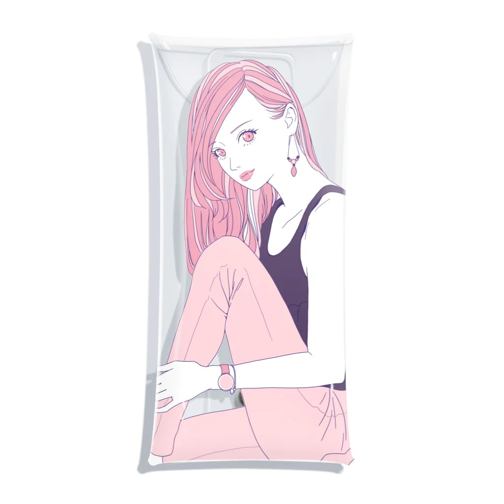 早瀬｜ナース系イラストレーターのREIWA GIRL Clear Multipurpose Case