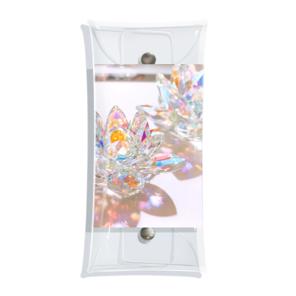 kopanの虹の世界のCrystal Lotus✧︎ Clear Multipurpose Case