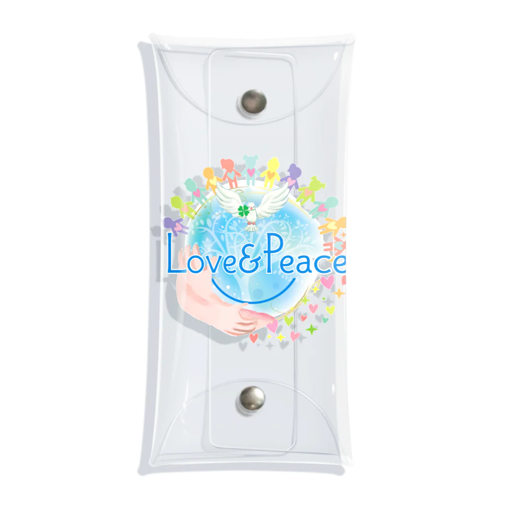 Love＆PeaceのLove＆Peaceキッズ用ロゴ クリアマルチケース