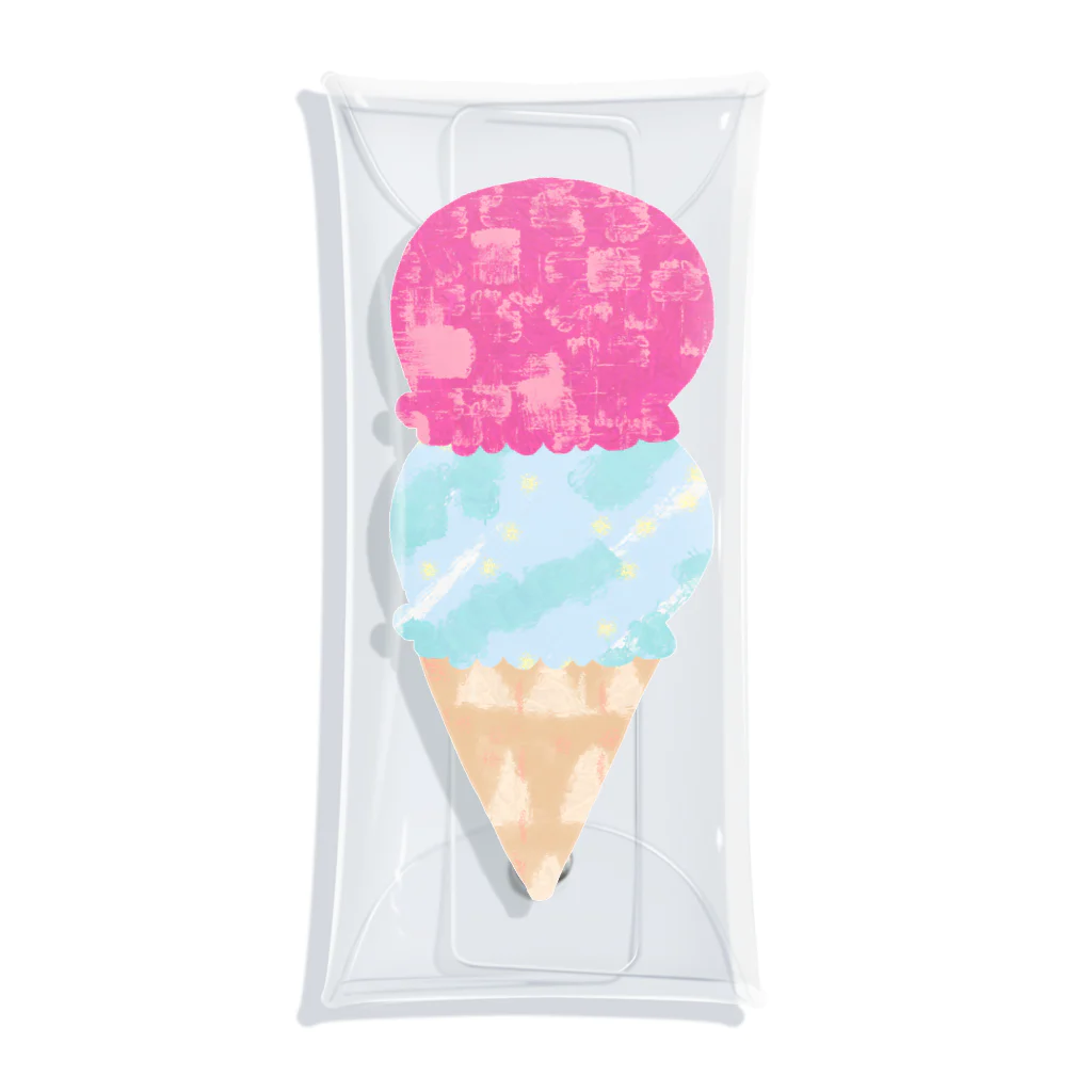 Happy circle online shopのHappy circle icecream クリアマルチケース