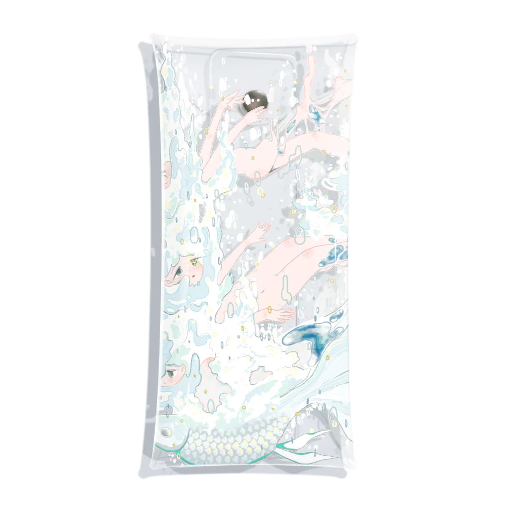 深夜まーけっと SUZURI店の水を得た魚ちゃん Clear Multipurpose Case