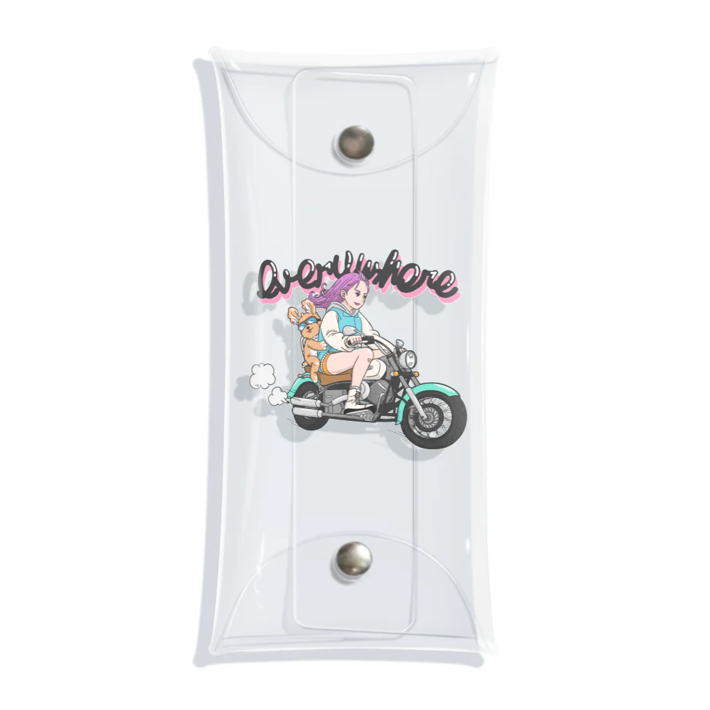 RIKAの【girl】biker2 Clear Multipurpose Case