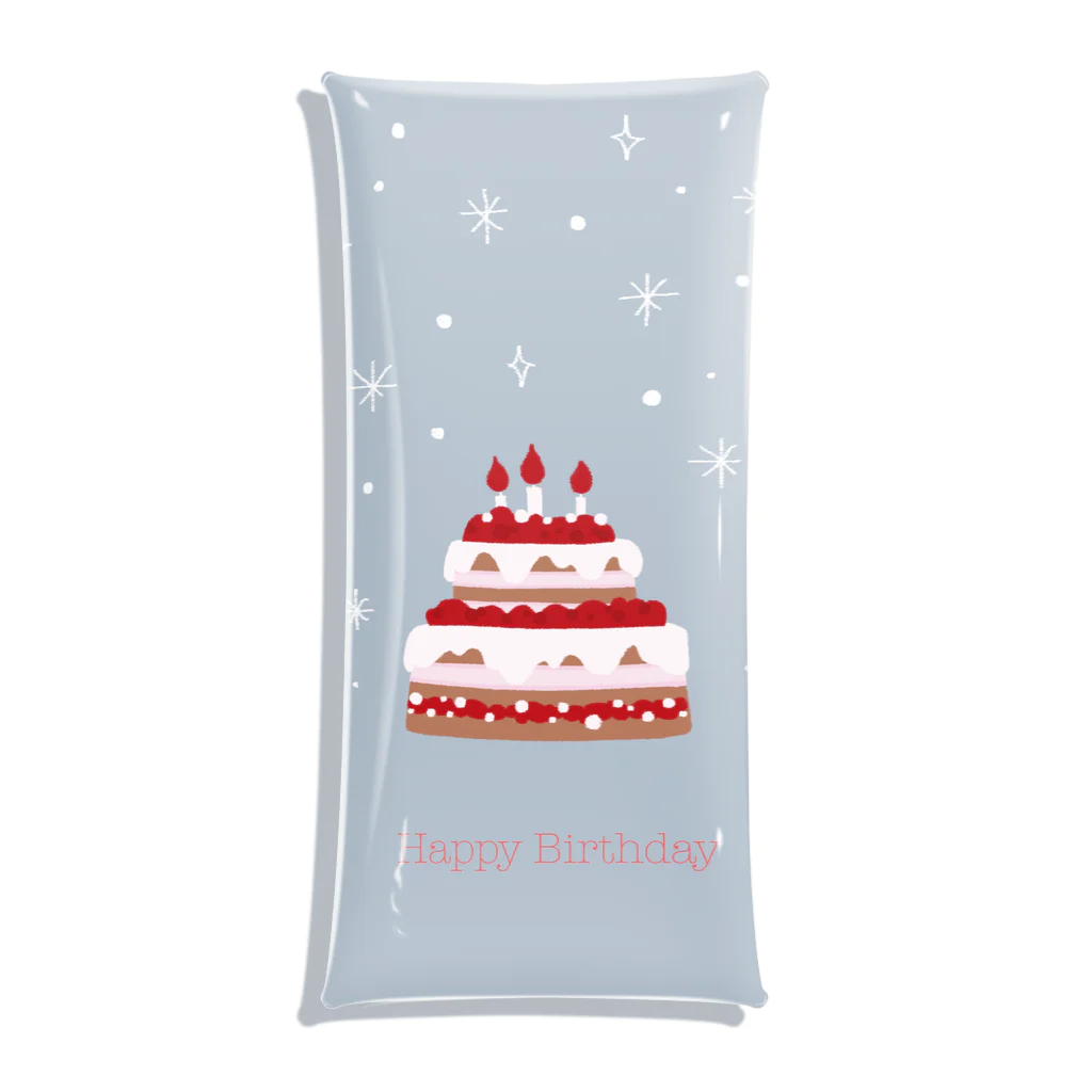 tasokunowarajiのHappy Birthday Clear Multipurpose Case