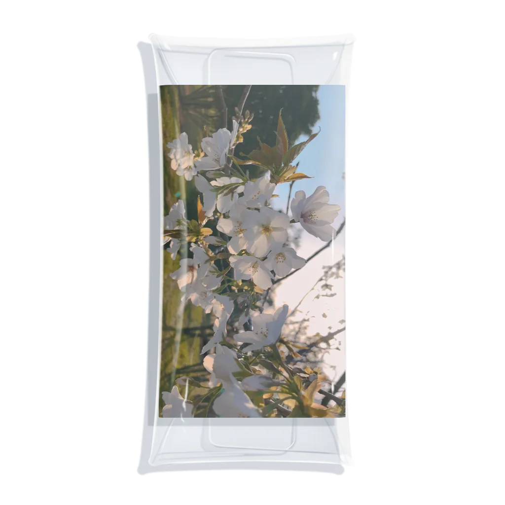 小僧の夕暮れ時の桜 Clear Multipurpose Case