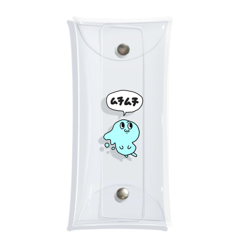 くまどりのムチムチくん Clear Multipurpose Case