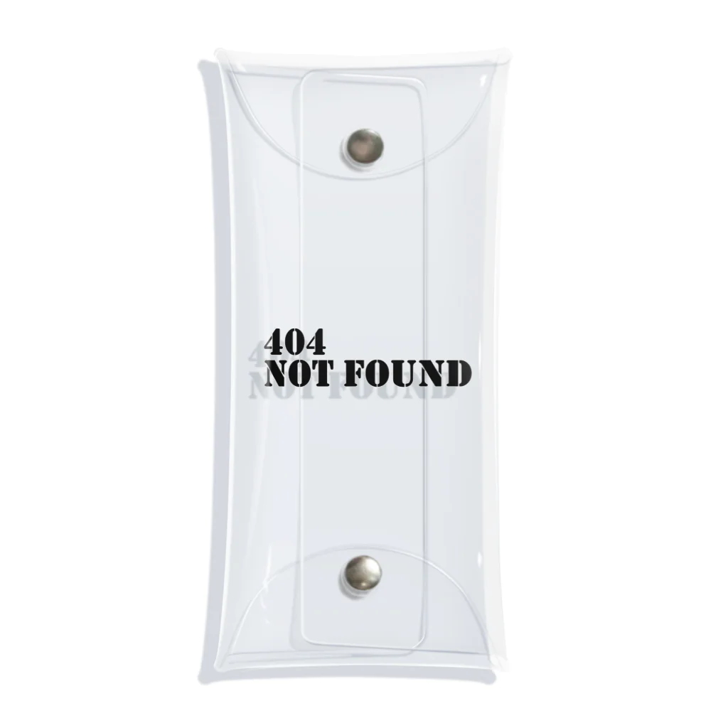 山猫雑貨の404 not found Clear Multipurpose Case