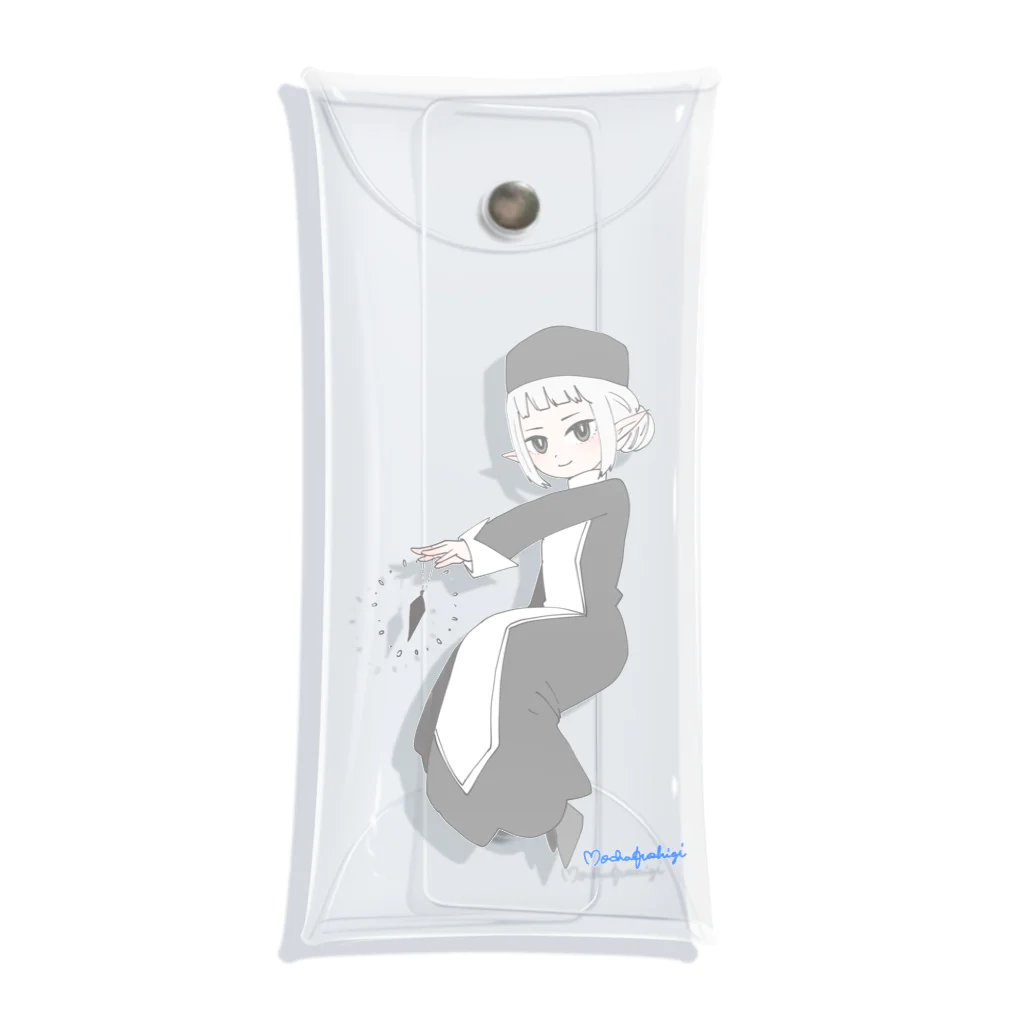 もかふしぎ🐰のモリオンの擬人化 Clear Multipurpose Case