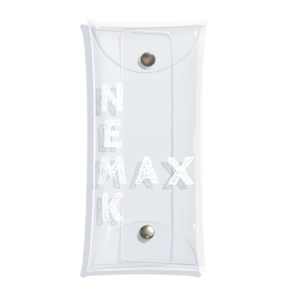 めいぷるのＮＥＭＫＭＡＸ(白文字) Clear Multipurpose Case