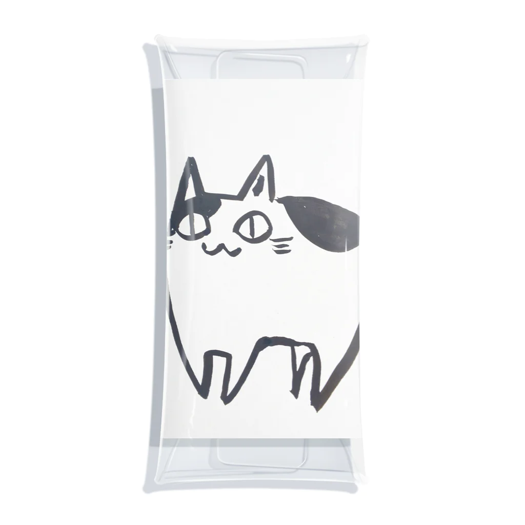 猫福のはっちゃん Clear Multipurpose Case