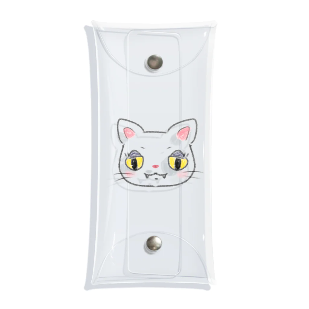 ピンクのニャーゴちゃん Clear Multipurpose Case